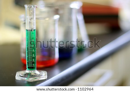 Beaker and Graduated Cylinder Chemistry