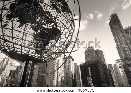 Globe at Columbus Circle - Manhattan - New York