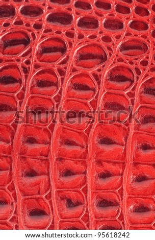 red exotic natural leather background