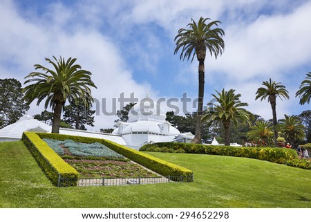 Conservatory of Flowers, Golden Gate Park, San Francisco, California, U.S.A.