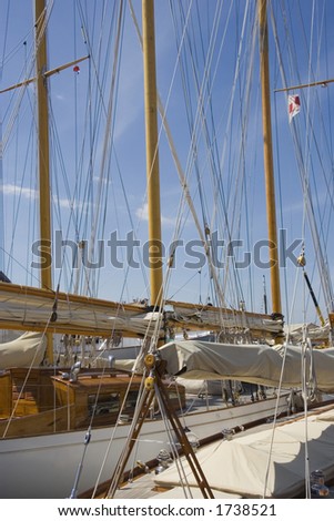 sailing yacht, launched 1937 - saint-tropez, mediterranean sea