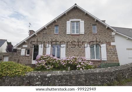 Traditional granite house in Brittany - Saint-Malo, Brittany, France