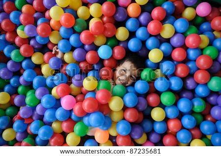 Kid, play, ball - little boy playing with balls