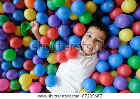 Similar – Image, Stock Photo Toddler playing at playground