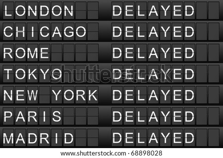 flight sign delayed