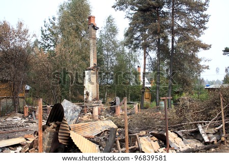 Similar – Image, Stock Photo Burned down remains of the New Year’s Eve fireworks on New Year’s morning