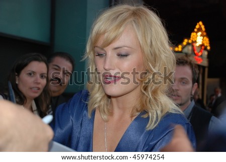 HOLLYWOOD, CA- JUNE 1: Actress Malin Akerman attends the premiere of the movie \