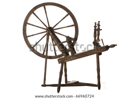 Old Wooden Distaff Stock Photo 66960724 : Shutterstock