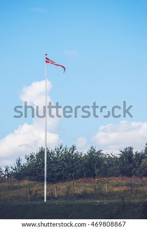 Similar – Image, Stock Photo pennant backyard Red