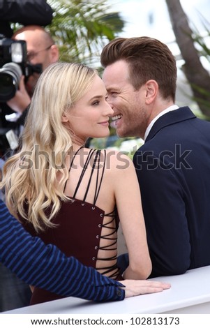 CANNES, FRANCE - MAY 16:  Diane Kruger and Ewan McGregor pose at the Feature Film Jury Photocall during the 65th  Cannes Film Festival at Palais des Festivals on May 16, 2012 in Cannes, France.