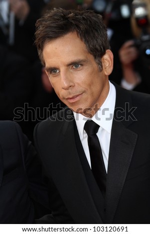 CANNES, FRANCE - MAY 18: Ben Stiller attends the \'Madagascar 3: Europe\'s Most Wanted\' Premiere during the 65th Cannes Festival at Palais  on May 18, 2012 in Cannes, France.