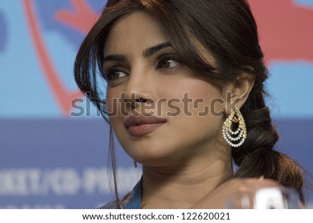 BERLIN, GERMANY - FEBRUARY 10: Priyanka Chopra Roma attends the \'Don - The King Is Back\' Press Conference during  of the 62 Berlin Festival at the Grand Hyatt on February 10, 2012 in Berlin, Germany.