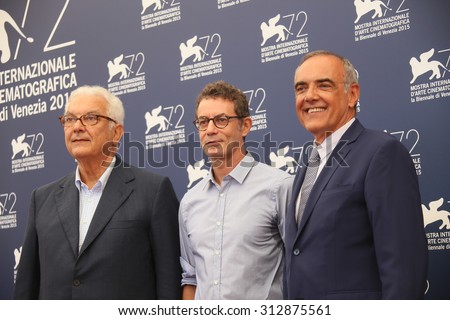 Paolo Baratta and Alberto Barbera attend the Jury Photocall during the 72nd Venice Film Festival on September 2, 2015 in Venice, Italy.