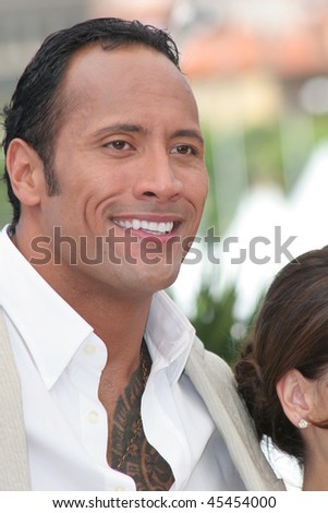 CANNES, FRANCE - MAY 21: Dwayne \'The Rock\' Johnson  attends a photocall promoting the film \'Southland Tales\' at the Palais during the 59th  Cannes Film Festival on May 21, 2006 in Cannes, France