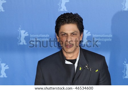 BERLIN - FEBRUARY 12: Actor Shah Rukh Khan attends the \'My Name Is Khan\' Photocall during day two of the 60th Berlin Film Festival at the Grand Hyatt Hotel on February 12, 2010 in Berlin, Germany.