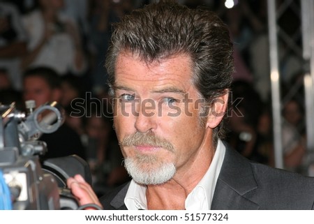 DEAUVILLE, FRANCE - SEPTEMBER 02: Pierce Brosnan arrives at the opening gala night of the 31st Deauville Film Festival where the movie \'The Matador\'  on September 2, 2005 in Deauville, France