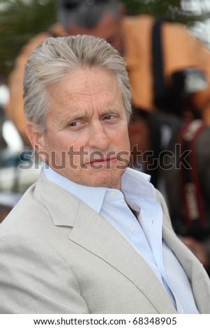 CANNES, FRANCE - MAY 14: Michael Douglas attends the 'Wall Street: Money Never Sleeps' Photo Call held at the Palais des Festivals during the 63rd Cannes  Festival on May 14, 2010 in Cannes, France