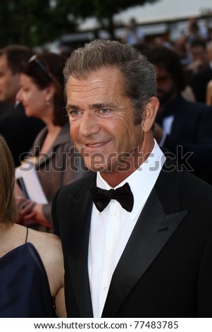CANNES, FRANCE - MAY 17:  Mel Gibson   attend \'The Beaver\' Premiere during the 64th Cannes Film Festival at Palais des Festivals on May 17, 2011 in Cannes, France.