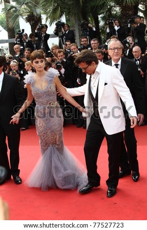 CANNES, FRANCE - MAY 14: Johnny Depp; Penelope Cruz  attends the 'Pirates of the Caribbean: On Stranger Tides' premiere at the Palais  during the 64 Cannes  Festival on May 14, 2011 in Cannes, France