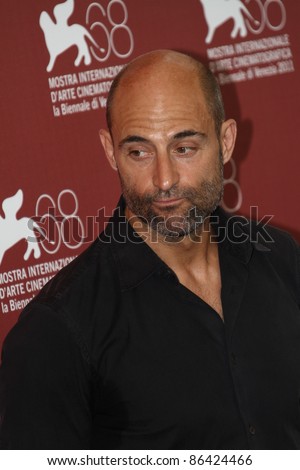 VENICE, ITALY - SEPTEMBER 05: Mark Strong poses at the \'Tinker, Tailor, Soldier, Spy\' photocall during the 68th Venice Film Festival at Palazzo del Cinema on September 5, 2011 in Venice, Italy.