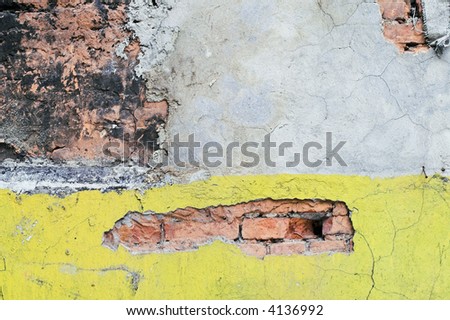 Corroded Wall in a back alley.