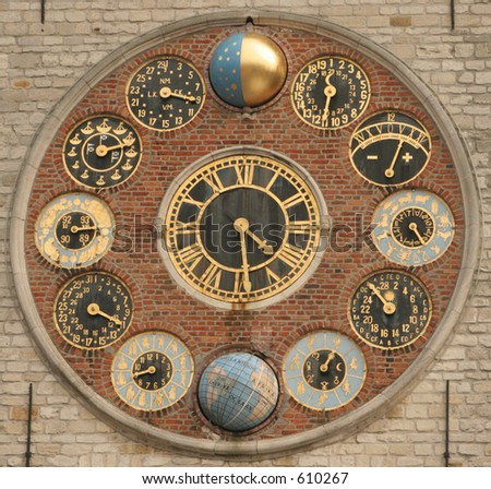 Dial of the world famous zimmer clock