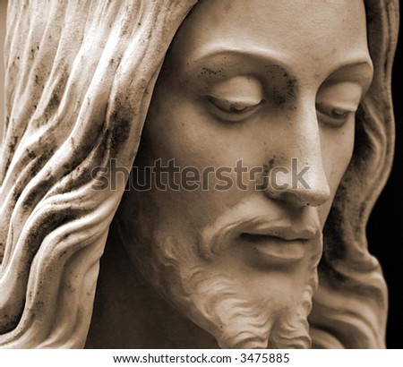 Jesus Christ , Close-Up Photo Sepia-Tone - 3475885 : Shutterstock