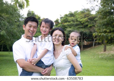 Asian family outing