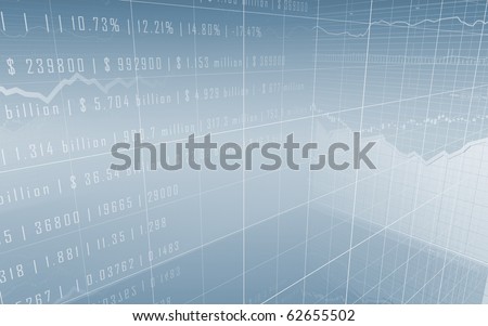 Stock Market Chart/Graph & Bar Charts/For Presentations and Annual Reports