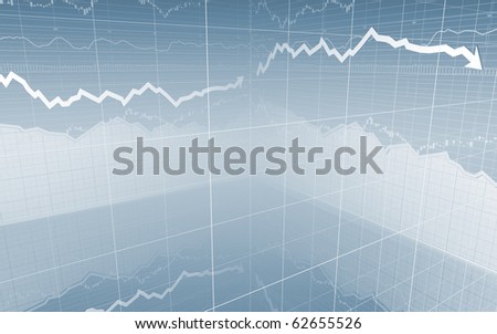Stock Market Graph & Bar Charts