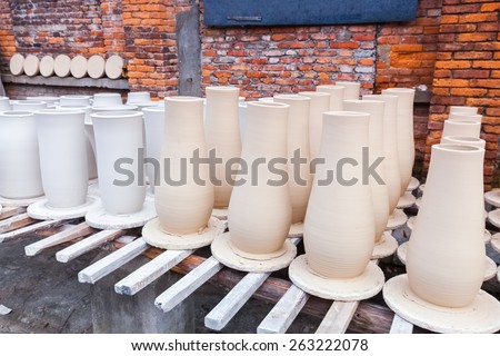 drying porcelain blanks, traditional handmade porcelain production process