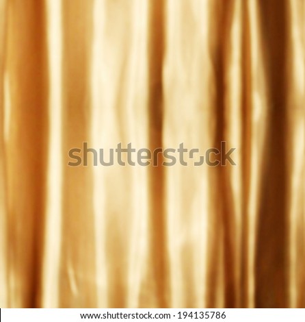 Gold closed curtain.