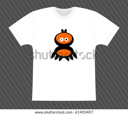 Vector. T-shirt. Alien