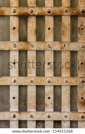 Steel bars of a prison cell at the Old Idaho State Penitentiary in Boise, Idaho