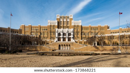 LITTLE ROCK, ARKANSAS - JANUARY 16: Little Rock Central High School on January 16, 2014 in Little Rock, Arkansas