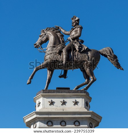 RICHMOND, VIRGINIA - DECEMBER 14: George Washington Equestrian Monument on Capitol Square near the Virginia State Capitol on December 14, 2014 in Richmond, Virginia