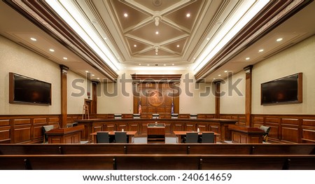 COLUMBIA, SOUTH CAROLINA - DECEMBER 10: South Carolina Supreme Court chamber on December 10, 2014 in Columbia, South Carolina