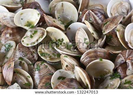 Spanish cuisine hard-shell clam
