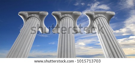 Similar – Image, Stock Photo Supporting pillar row