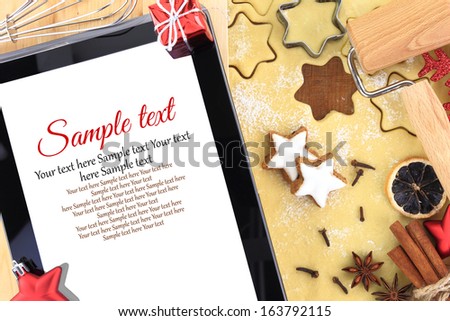 Online star cookie recipe for Christmas
