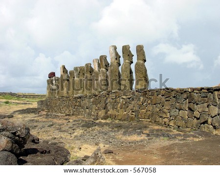 Ahu Tongariki on the Easter Island
