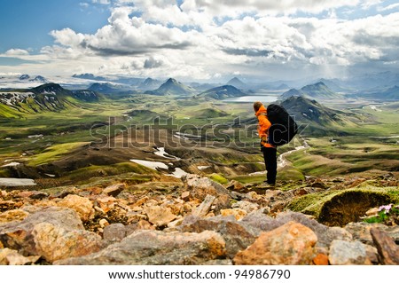 Similar – Foto Bild Unglaubliche Naturlandschaft aus der Vogelperspektive um die berühmten Drei Zinnen. Rifugio Antonio Locatelli Almhütte beliebtes Reiseziel in den Dolomiten, Italien