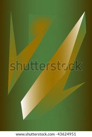Geometry Abstract green background