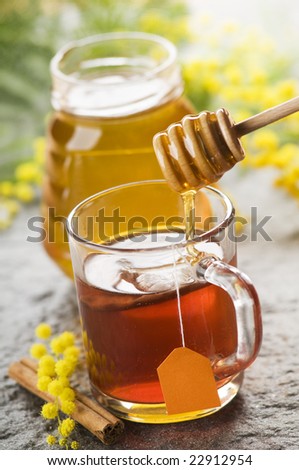 Cup Of Hot Tea With Honey And Cinnamon Stock Photo 22912954 : Shutterstock