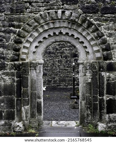 Dysert O'Dea Monastery , County Clare Ireland Foto stock © 