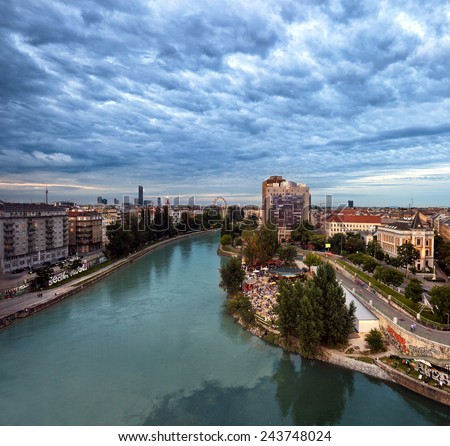 Similar – Image, Stock Photo Vienna, Danube Canal