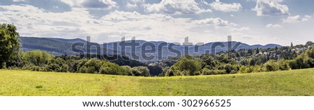 Panorama of the historical recreational area Steinhof in the 14th district of Vienna - Austria