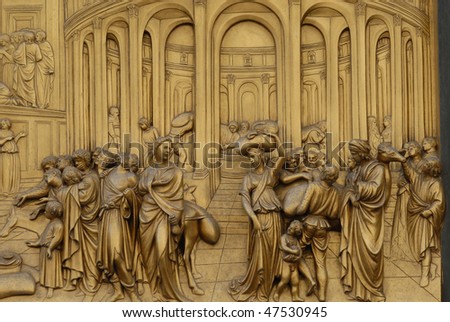 particular (story of Joseph), the gate of heaven made by Lorenzo Ghiberti from 1425 to 1452 is one of the most famous works of the Renaissance. Completely gilded,