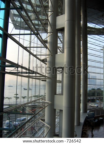 interior structure of Hong Kong Convention and Exhibition Centre
