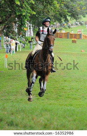 HONG KONG - AUGUST 11: Lyons Louise of Ireland participates in Eventing Cross-Country, Olympic Equestrian Events August 11, 2008 in Hong Kong, China